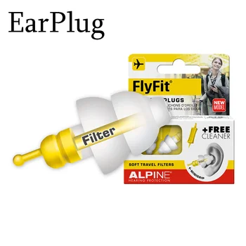 1 чифт затычек за уши Alpine FlyFit, Балансирующих налягане в самолета, се приспадат болки в ушите, които се приспадат шум, Подарък помощник за сън, пътуване, CE