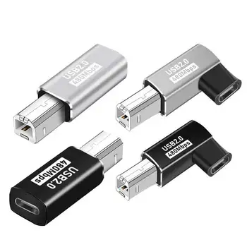 10шт Адаптер USB Type C за свързване към USB B MIDI за скенер принтер OTG Конвертор Адаптер за пренос на данни USB C