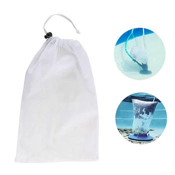 2 опаковане на филтърни торби за басейна, събиране на петна от прах, Листа, мелкоячеистые пакети, Комплект за почистване на вътрешния и външния басейн