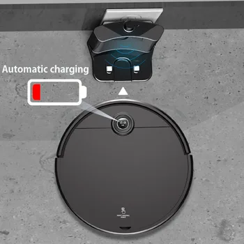 2023 Нов интелигентен робот-подметальщик 5 В 1, Автоматична функция зареждане, дистанционно управление С резервоар за вода, прахосмукачки със силен всасыванием