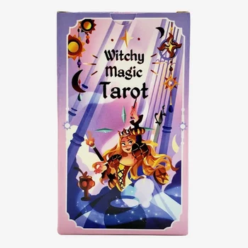2024 Нови Настолни Игри Карти Witcher's Magic Tarot 12X7, Цветни Кутии, Вакуумни Формованная Медни Хартия, Развлекателни Продукти
