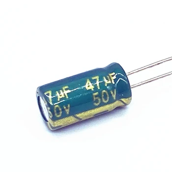 500 бр./много висока честота на низкоомный алуминиеви електролитни кондензатори 50V 47UF с размери 6 *12 47UF 50V 20%