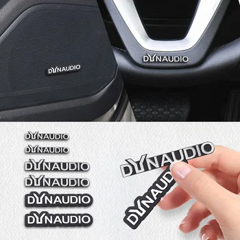 5шт /10шт висококачествен Метал лого Dynaudio автомобилен говорител Hi-Fi иконата аудиоколонки стерео стикер с емблемата на Аксесоари за автостайлинга