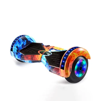 8-Инчов Електрически Самобалансирующийся скутер с led подсветка, Дръжка за Картинг, Евтини Двухколесный Ховерборд Smart Balance с дръжка