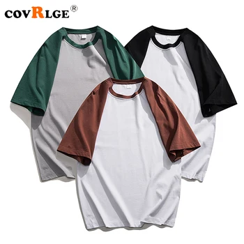 Covrlge Японската хип-хоп Модерен мъжки лоскутная тениска Оверсайз За мъже и жени 2023, Лятна Нова висококачествена тениска MTS788
