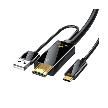 HDMI-Съвместим Кабел-Конвертор Typc C 4K 60HZ, Адаптер за PC TV Box Xbox PS4 PS5 Проектор Лаптоп