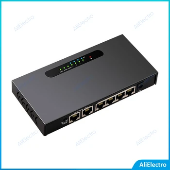 Switch POE 65 W 4 port 10/100 PoE + 2 Uplink Порт Ethernet Комутатор Желязо Shell Мрежов Комутатор за IP камери/Безжична Точка за достъп/ВИДЕОНАБЛЮДЕНИЕ