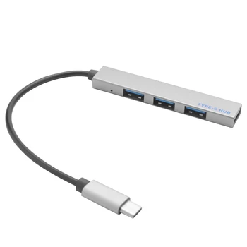 USB хъб 4 в 1 Type-C, USB адаптер-C с 4 порта USB 3.1 за Pro T-809A