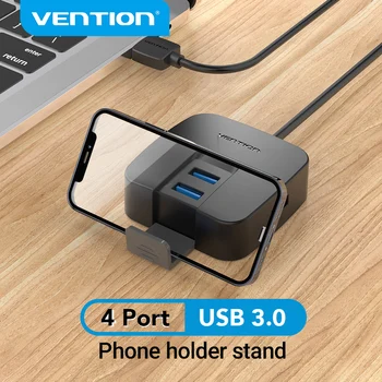 Vention USB Хъб 3.0 Е Мулти USB Сплитер 4 Порта за Лаптоп USB ФлэшНакопитель Мишка Клавиатура Xiaomi Адаптер USB 3.0 Хъб USB 3,0 2,0