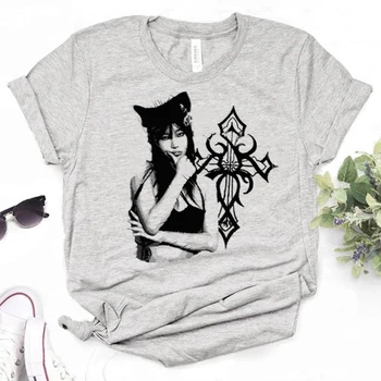 Y2k Върховете тениска дамски градинска облекло тениска с графична мангой за момичета y2k дизайнерски японската облекло