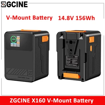 ZGCINE X160, V-Образно Батерия 10500 ма, 156 Wh/14,8 В една Литиева Батерия с V-образно Закопчаване, Помощен Акумулаторен Блок Захранване за Огледално-рефлексен Фотоапарат