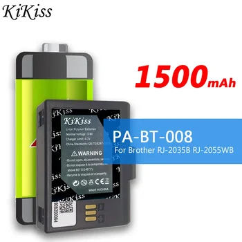 Батерия KiKiss капацитет от 1500 mah PA-BT-008 PABT008 за цифрови батерии Brother RJ-2035B RJ-2055WB