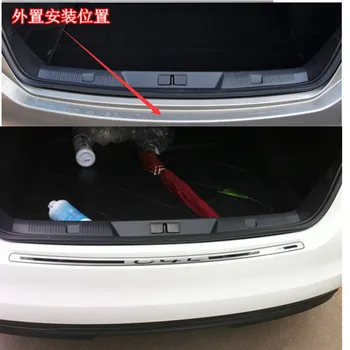 Висококачествен защитен праг на задната броня от неръждаема стомана, подходящ за стайлинг на автомобили Citroen C4L 2013-2015