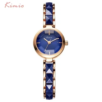 Дамски часовници на марката Kimio, дамски ежедневни часовници с имитация на керамика и злато, Montre Femme дамски ръчни часовници Relojes Mujer