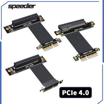 Единичен Двоен Разклонител PCI Express X4-X8 под прав ъгъл от 90 градуса R28SF R28SL R28SL-TL 4.0 64G/bps PCIe 4x, 8x Странично PCI-E