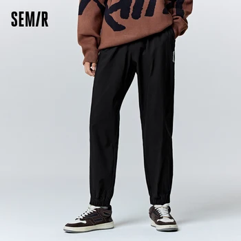 Ежедневни панталони Semir, мъжки зимни Класически Ежедневни удобни Модерни панталони с писмото принтом
