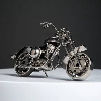 Жп модел на мотоциклет ръчно изработени, ретро Фигурка мотор, метален декор, фигурки, железните подпори за мотоциклет, Нов, начало декор, играчки, подаръци