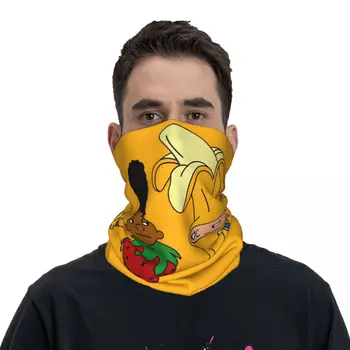 Забавен шал-маска с банан и ягоди, покриващи врата, шал-кърпа Hey Arnold, топла превръзка на главата за риболов, ветрозащитная унисекс
