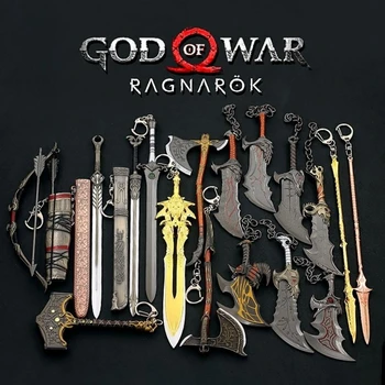 Игрална периферия God of War: Мечове от сплав, Занаяти, Модел оръжия, Играчки, декорации за ключодържатели, Подаръци, Украси за събиране на метал
