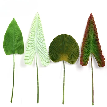 Имитация на изкуствена кожа, голям лист с трева, голяма подкова, Канна indica, през цялата фен от рогоза, за украса
