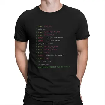 Кали Linux Root Programmer Програмиране компютърен код Day In The Life Тениска с графичен модел Мъжки блузи Реколта летни дрехи в стил пънк Fibre