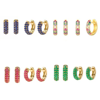 Класически луксозни обеци с диаманти във формата на буквата С С кръгли скоби за ушни семки, пирони геометрични цветове, широки кръгли обици