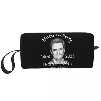 Косметичка Chandler Bing Memoriam Matthew Perry, женски козметични чанти за ежедневни пътувания, органайзер за тоалетни принадлежности