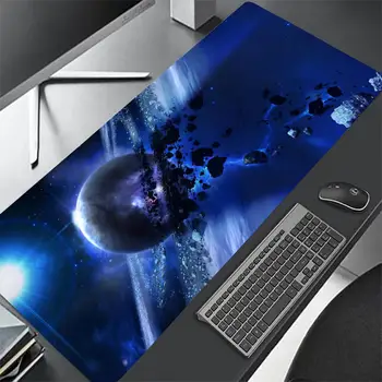 Космически подложка за мишка Starry Sky Голяма Игри Подложка за мишка LockEdge С Удебелени компютърна Клавиатура Тенис на Подложка за маса