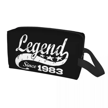 Легендата на Kawai От 1983 г. Пътна чанта за тоалетни принадлежности, Подарък за 37-ата и 37-годишният Рожден Ден, Козметичен Органайзер за грим, Комплект за съхранение на козметиката