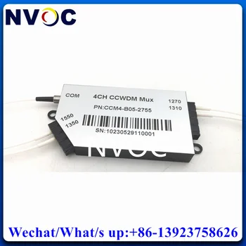 Мини-мултиплексор CWDM 1*4 CCWDM 1450-1270-1590-1350 нм, 4-канален Компактен мультиплексорный модул CWDM конектор ST 0,9 мм 0,5 М и COM-порт ФК