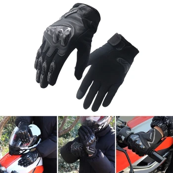 Модерен мъжки ръкавици за шофиране, запазването на топлина, Ветроупорен ръкавици за зимни спортове, водоустойчив мотоциклетни велосипедни ръкавици за целия пръст