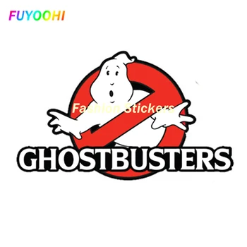 Модни етикети FUYOOHI за екстериор / защита Мультяшная стикер Ghost Busters, Приложима към стикер на стената състезателен мотоциклет, етикет, поставен на прозореца