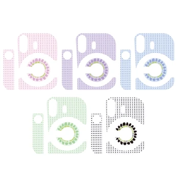 Модни Точка етикети който привлича вниманието на Стикер с изображение под формата на точки и цветове за камерата Mini12 Издадат ваши снимки W3JD