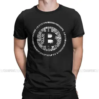 Мъжете са насърчаване на тениски с финансова революция, тениски с криптовалютой Bitcoin Freedom, тениски с Ethereum Dogecoin, върхове с блокчейном Бтк