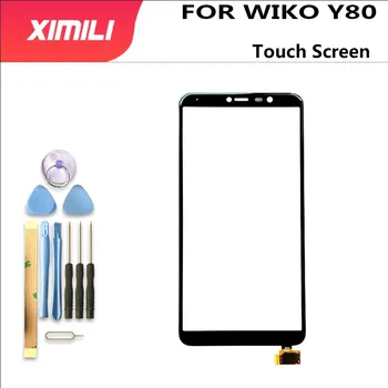 оригинален 5,99-инчов цифров преобразувател със сензорен екран Wiko Y80 за Wiko Y80 Подмяна на части сензорна стъклен панел при събирането + инструменти
