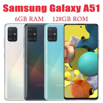 Оригинален Отключени Samsung Galaxy A51 5G с една / Две Sim-карти, 6,5 