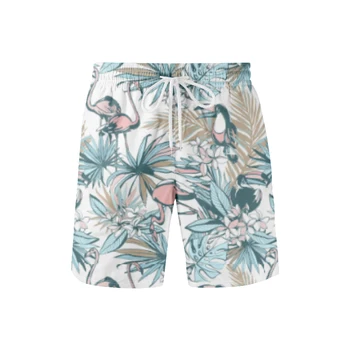 плажни шорти с цветен модел в хавайски стил, летни дамски мъжки модни ежедневни панталони Harajuku