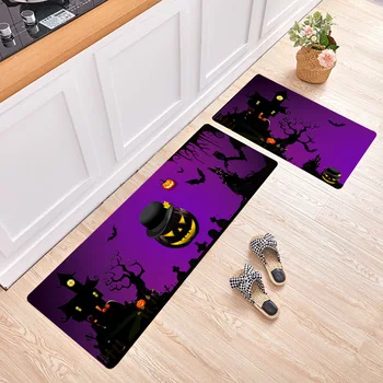Подложка за пода в кухнята с противоскользящим шарките на Хелоуин, противоскользящий вратата, килим, килимче за пода, Подложка за вана, подложка за пода, килима, мат