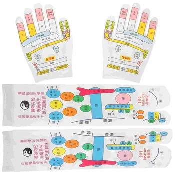 Ръкавици за точков масаж, Чорапи, Масажисти за краката, инструмент за плетене на пет пръста, Калъфи за ръце и Лице