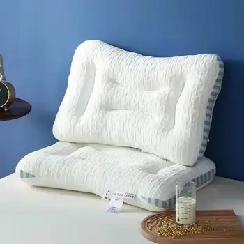 СПА Масажна възглавница с плетиво памучна възглавница за възрастни и деца, възглавница за сън и за защита на врата