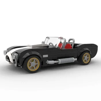 Спортен автомобил Cobra 1962 MOC-122422 Модел на състезателен автомобил Градивен елемент Сшивающая модел 255ШТ Подарък за децата на рожден Ден на Коледна играчка за подарък