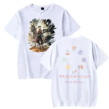 Тениска Octopath Traveler 2, модна тениска унисекс с къс ръкав, дамски мъжки ежедневни градинска дрехи, блузи летни