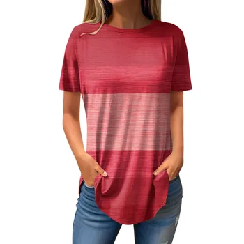 Тениска за жени, есенни ежедневни ризи с къс ръкав, hoody, топ, пуловер, дамски модни блуза 2023 тениска за жени, Y2k