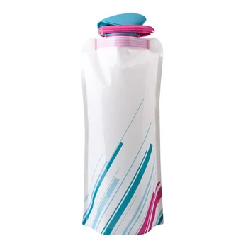 Чанта за вода за къмпинг и каране, сжимаемая Преносима Сгъваема бутилка за напитки от полипропилен